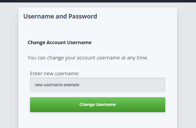 User Name Field