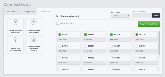Custom Collar Data View