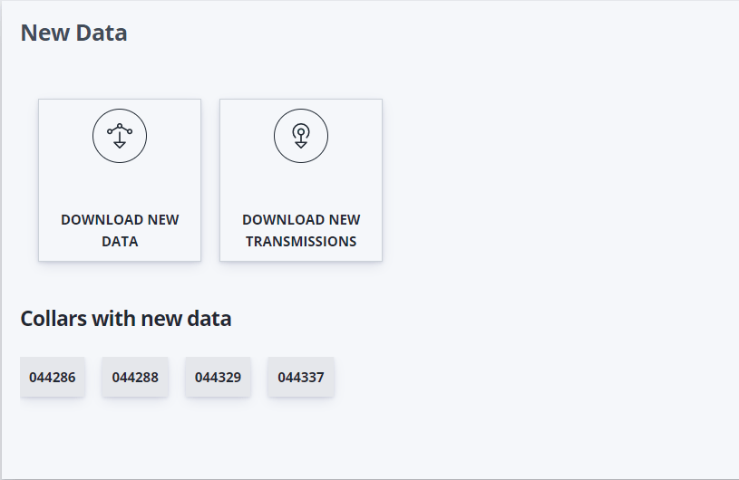 New Data Section